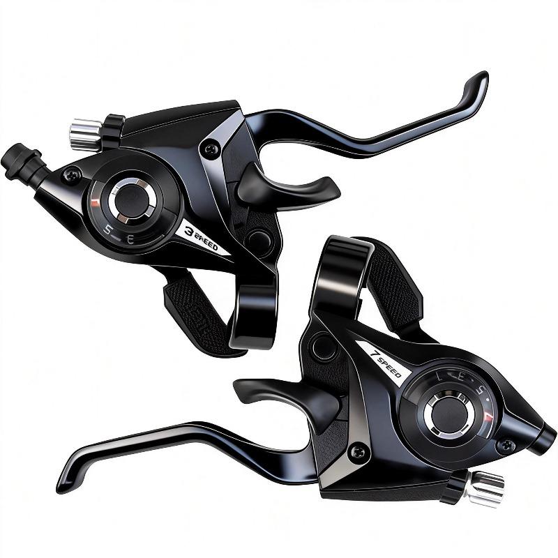 For Bike Compatible ST-EF51 3x7 3x8 Speed Trigger Shifter with V Brake Lever Set Mountain Bike MTB Handlebar Shifter Black