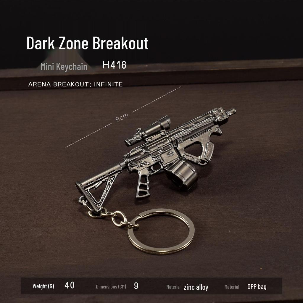Dark Zone Mini Gun Keychain: AEK, AKM, AKS74U, RPK16, T88 Sniper, VSS Models