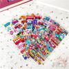 8Sheets/set Cartoon Vehicles  Rewards Sticker Puffy Bubble Toys Stickers