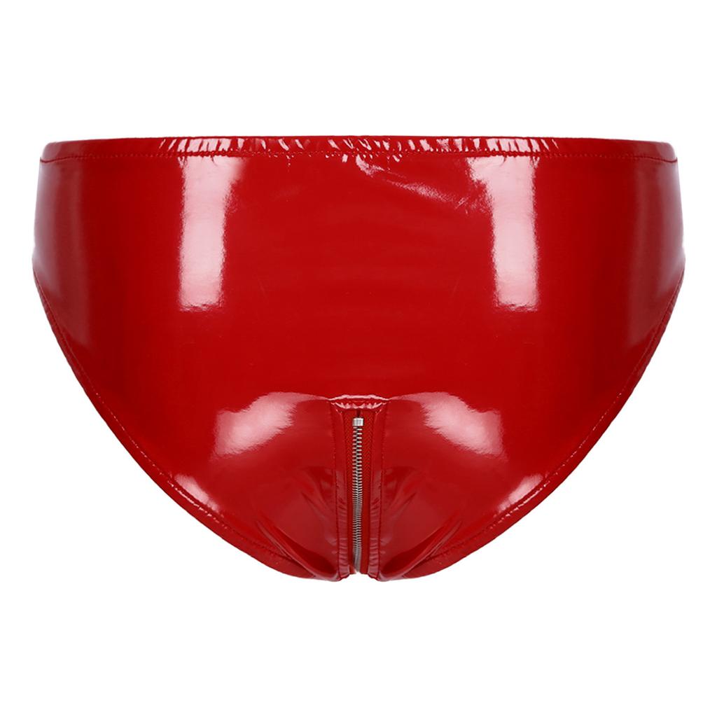 Women's Faux Leather Zipper Hot Pants Clubwear Dance Mini Booty Shorts