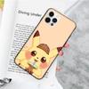 JP36 Pikachu Pokemon Black Soft Case for Xiaomi Poco X6 X4 M5 M6 F5 F6 C65 C55 C50 C51 C40 Pro Redmi 14C A3X 13C 12C 11T 10A 9C Note 7 6 8A Plus