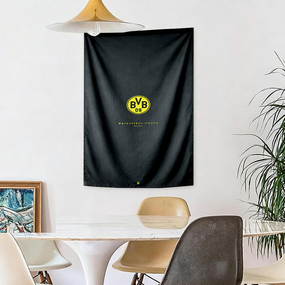 Borussia Dortmund Wall Decor Tapestry Art For Pet Memorial Birthdaywedding Party Backdrop Family Gift