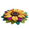 3D Sunflower Floral Plush Rug Non-Slip Backing Easy To Clean Various Sizes Living Room Rug Home Decor