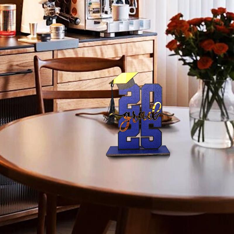 Набор деревянных подставок для выпускного подарка, праздничное украшение, объемный выпускной сезон, новый выпускной сезон 2025 года, разноцветный