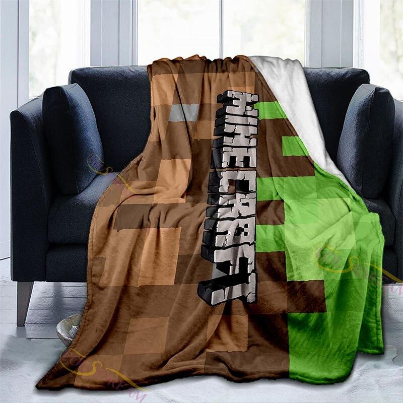 Одеяло с кубиком Рубика, геймпад с узором, теплое мягкое фланелевое одеяло для дивана, одеяло для дремоты, всесезонное универсальное одеяло для взрослых и детей