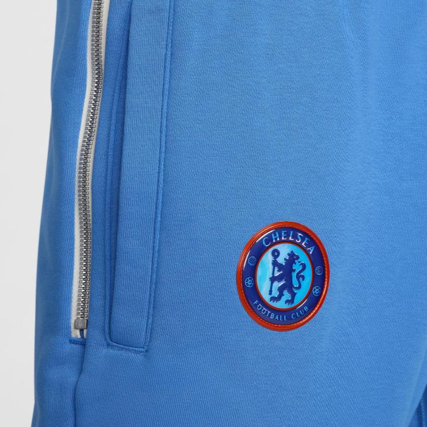 Nike Спортивные брюки кэжуал на шнуровке футбольного клуба «Челси» Dri-Fit Мужские брюки Низ Светло-голубой FQ3075-435