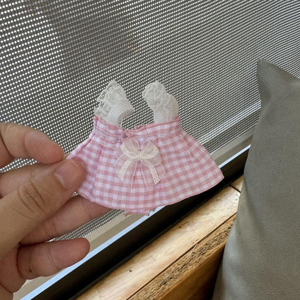 Cute Princess Dress Clothes Decoration Plush Dolls Clothes  For 10~15cm Cotton Doll/EXO Idol Dolls