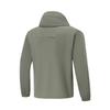 Li-Ning Серия Urban Outdoor Однотонная толстовка с капюшоном на молнии Свободная Дышащая Защита от УФ-лучей Защита от солнца Куртка Мужские куртки Чайно-зеленый AFDV461-6