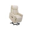 Fauteuil Releveur - MUVOE - Similicuir Beige - 1 Place - Réglable - Confort Optimal