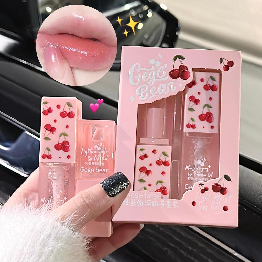 Увлажняющий бальзам для губ Crystal Jelly Lip Oil увлажняет и уменьшает линии губ на основе красного блеска для губ Lady