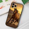 Животное Скачущая Лошадь Для IPhone 13,17,11,12,16,14,15,Plus,Pro Max Мягкий Силиконовый Черный Чехол Для Телефона