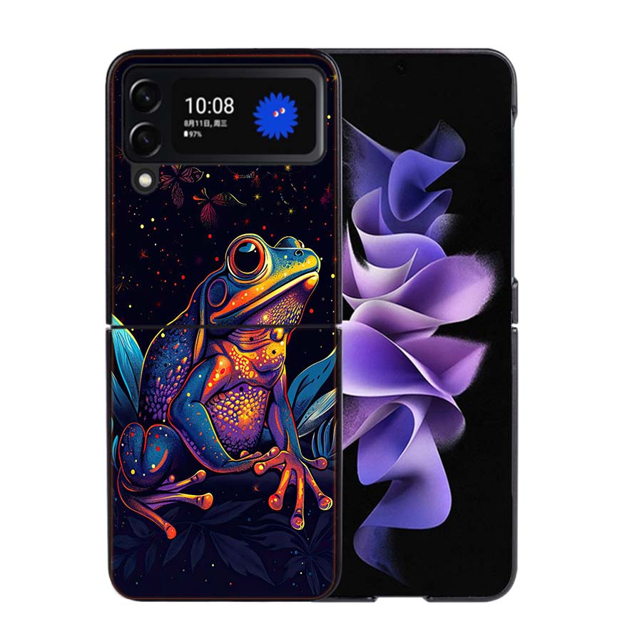 Why Are Frogs Important Phone Case For Samsung Z Flip 7 6 5G Galaxy Z Flip4 Z Flip5 Z Flip3 Coque Black Hard PC Shell Protective
