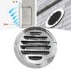 Louvered Grille Cover Vent Stainless Steel Air Vent Grilles for House Wall 