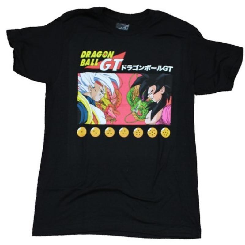 Анимация Двумерная Футболка Dragon Ball GT для взрослых Мужская Летняя Новая Ретро Мода Мужская и Женская Уличная Одежда
