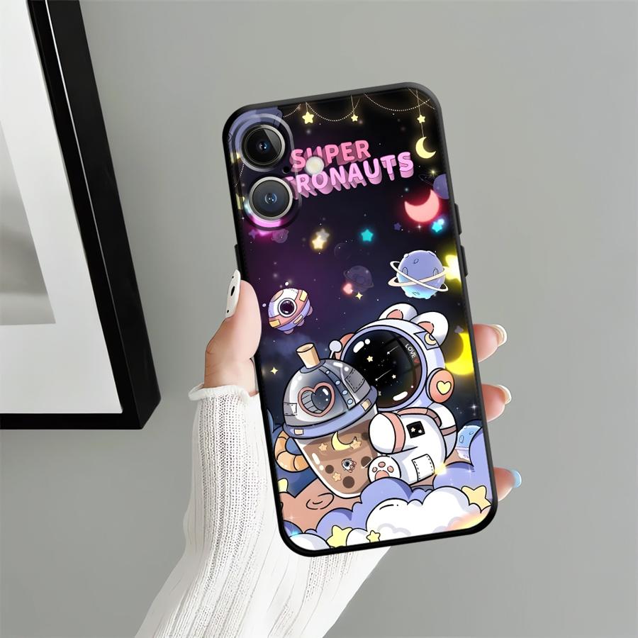 Мультяшный чехол-астронавт для Apple iPhone 17 Pro Max 13 Air 15 Pro 7 8 XR XS MAX 14 12 11 16 Funda Чехол для телефона