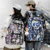 Middle School Student Schoolbag Women Cartoon Print Backpack Men Large Capacity Backpack