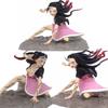 17cm Demon Slayer Anime Figure Kamado Nezuko Action Figure Tanjirou /Inosuke /Shinobu Kimetsu No Yaiba Figurine Model Doll Toys