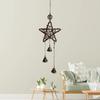 Hanging Design Wind Five-point Shape Chime Stylish Metal Creative Witch Bells for Porch