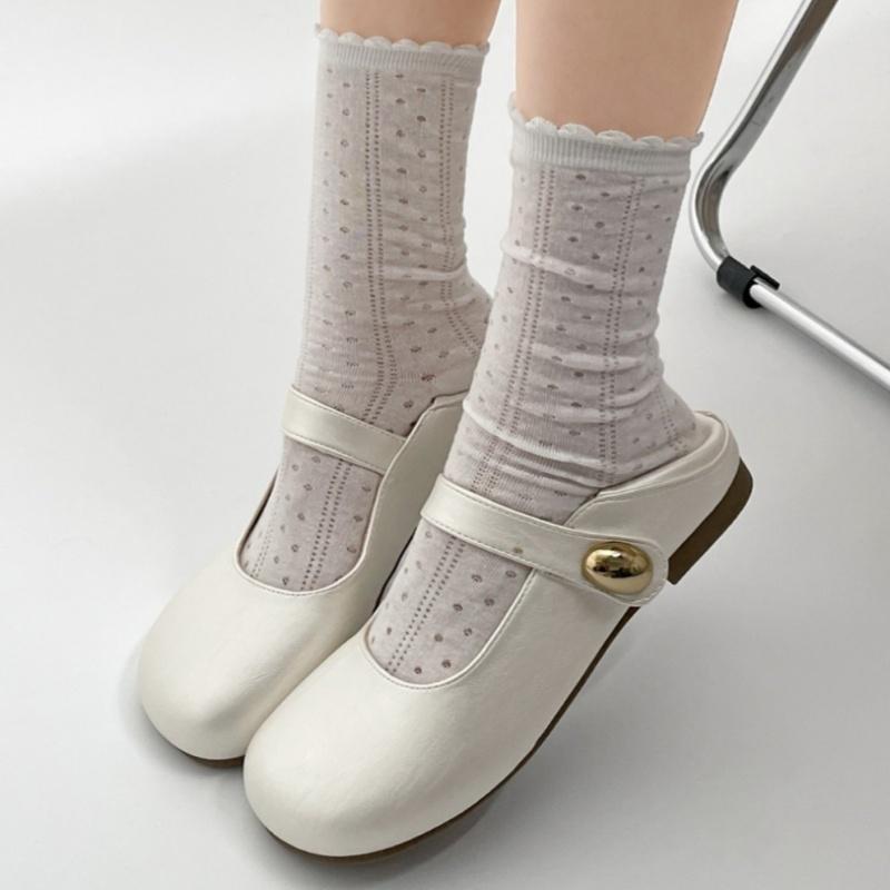 Модные женские мягкие кожаные туфли Мэри Джейн на плоской подошве Весна Осень Новый стиль Французский Винтажный Сказочный Повседневные Элегантные Туфли для Коммутирования