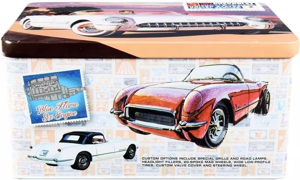 PLATZ AMT Масштаб 1953 Chevrolet Corvette Серия почтовых марок USPS Пластиковая модель AMT1244 1/25