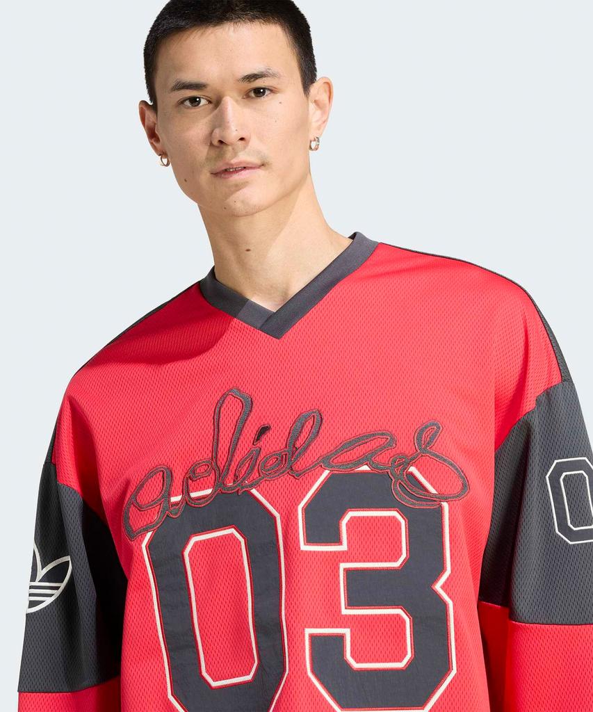 ADIDAS Hockey Long Sleeve Jersey - Ruby / Ku9187