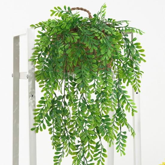 5 Forks Simulation Small Boxwood Leaves Wall Hanging Realistic Artificial Green Plants Background Accessories Adult Sex Wear