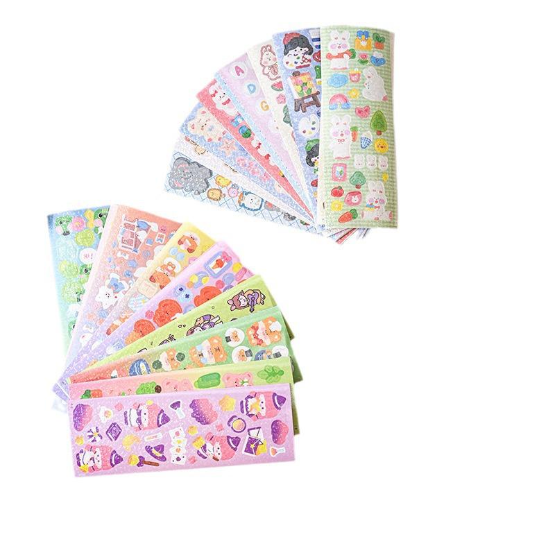 Набор лазерных стикеров в корейском стиле Guka из 200 штук - Случайный микс высокой ценности