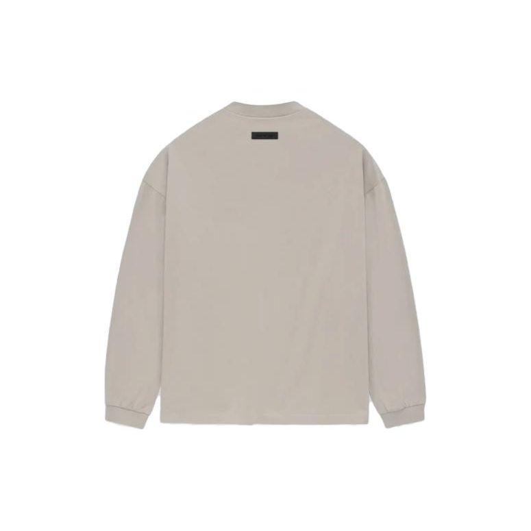 Fear of God Essentials Long-Sleeve Tee Silver Cloud Men Tops Grey 125BT232012F
