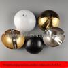Hemispherical Black and White Pendant Light Base with Arc-Shaped Ceiling Plate