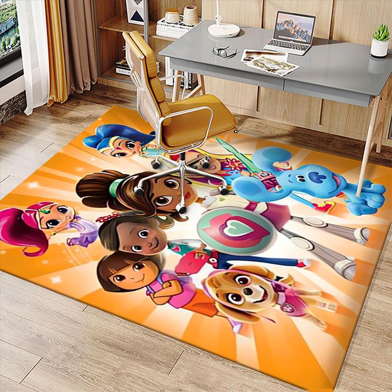 Nella the Princess Knight Printed Absorbent Washable Carpet, Non-Slip Bathroom Mats, Kitchen Rugs, Yoga Mat,Living Room Entrance, Camping Picnic Rugs