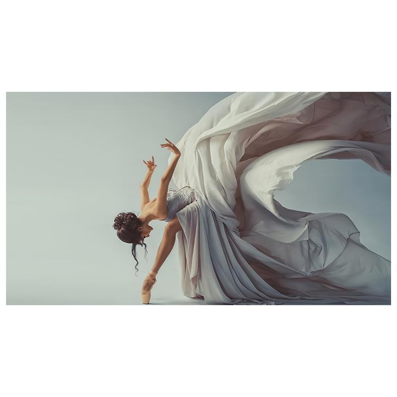 Элегантный Танец Современного Искусства Женщина Боди-Арт Картина Маслом Холст Картины Куадрос Фон Украшения Стены