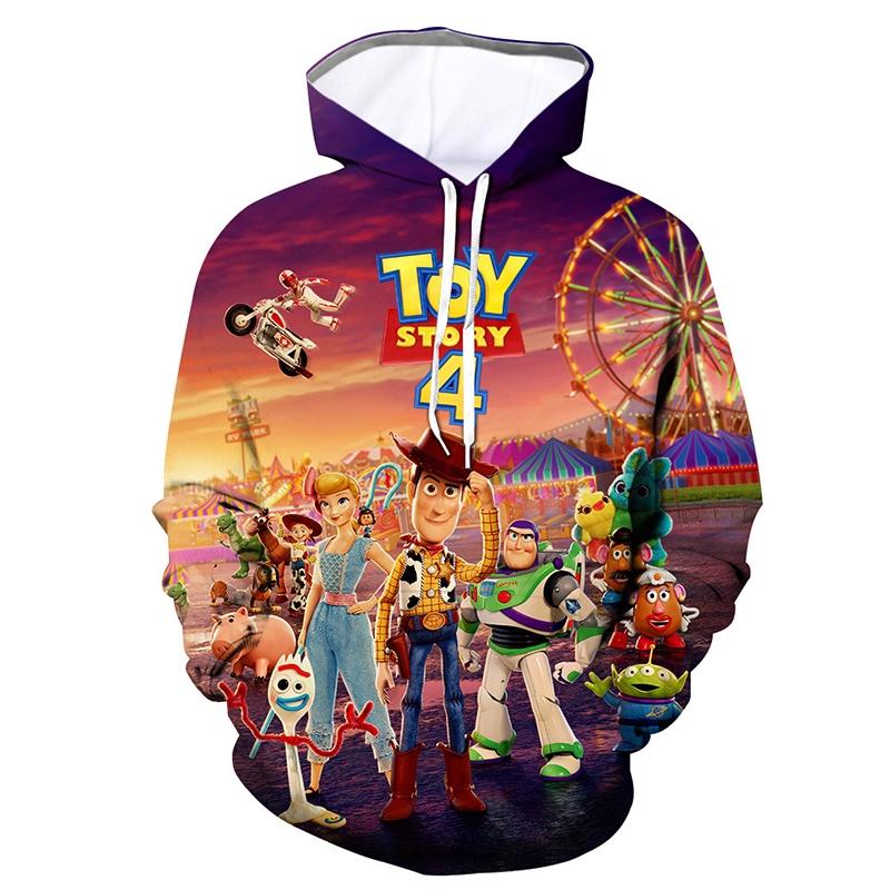 Cozy Toy Story 4 Sheriff Woody Buzz Lightyear Hoodie For Casual Comfort
