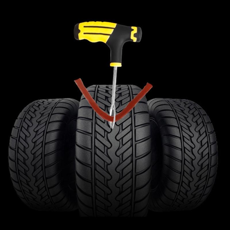 Автомобильный набор для ремонта шин Инструмент для ремонта проколов Автомобиль Мотоцикл Велосипед Прочный набор для ремонта бескамерных шин Набор инструментов с заклепками