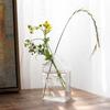 Glass Art Transparent Vase Container Polished Hydroponic Vase Ornament  Flower Arrangement