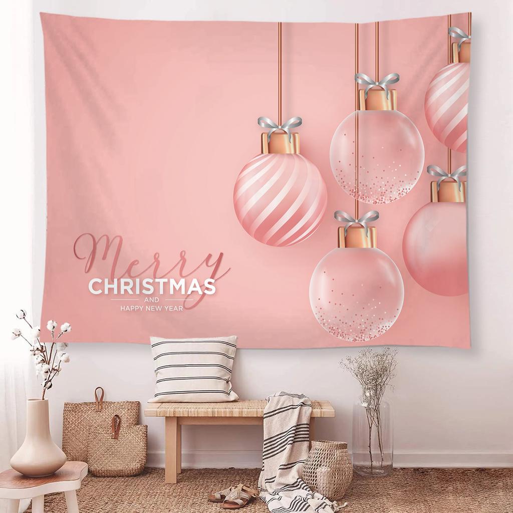 Снежная Рождественская елка камин Санта-Клаус гобелен с принтом настенный фон тканевый декор рождественское украшение для дома и комнаты