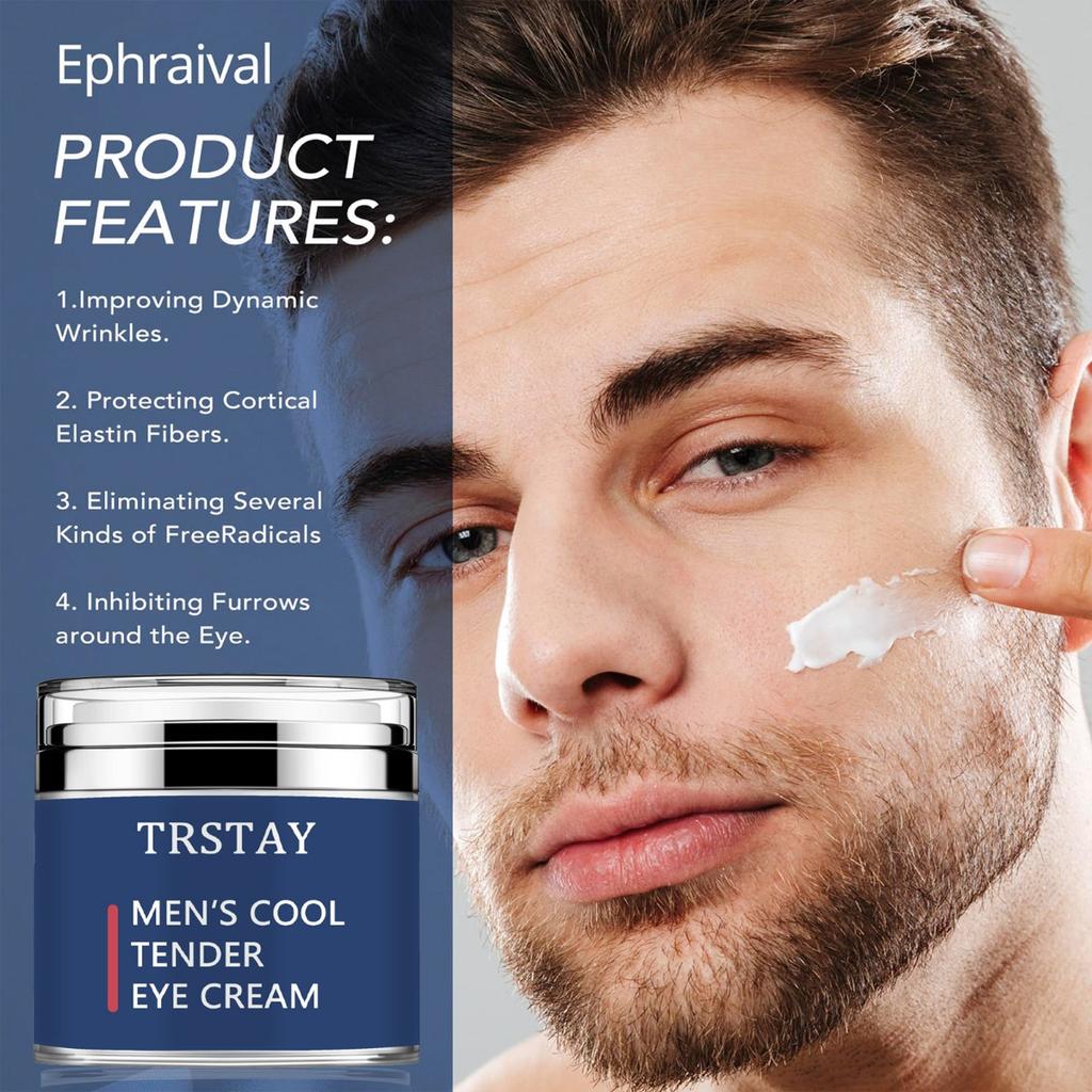 Крем для кожи вокруг глаз для мужчин Крем с ретинолом Средство от темных кругов под глазами Эссенция для подтяжки кожи Укрепляющий уход за кожей