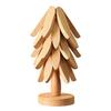 5Pcs Wooden Tree-Shaped Coasters with Base Heat-resistant Drink Placemats Pot