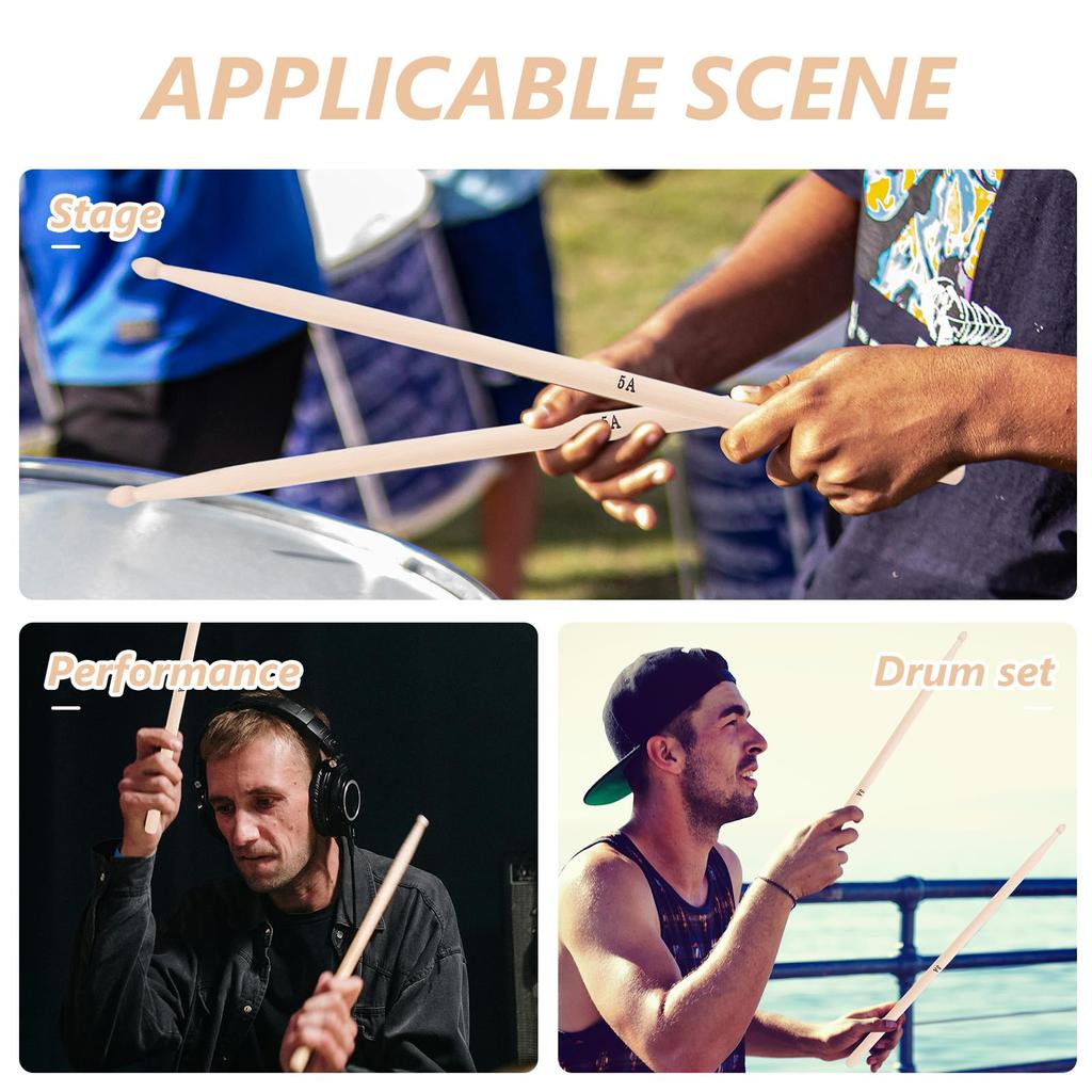 LIFCOME 5A барабанная палочка для начинающих ударных инструментов барабанный аксессуар набор барабанов Ocean Drum Gold Drum Bachi Snare Drum People Bachi барабанная палочка