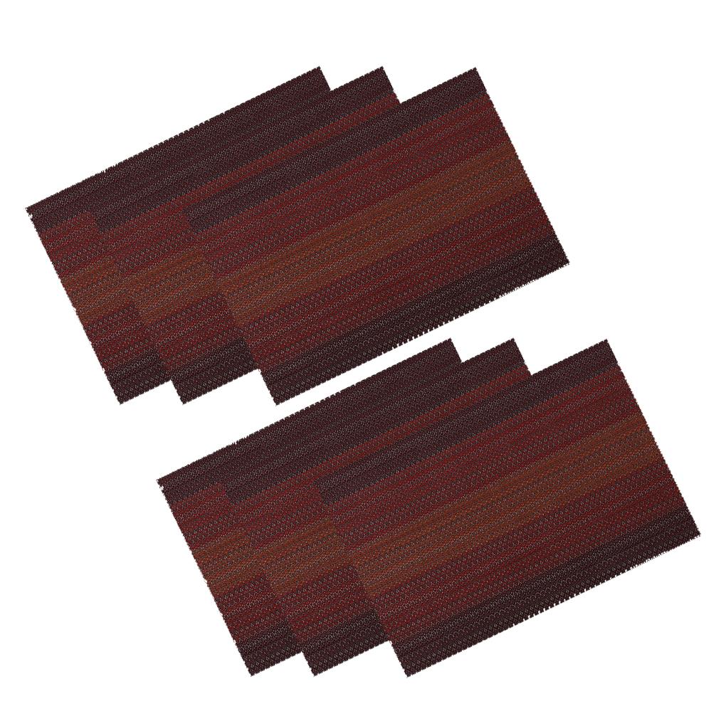 6X Обеденный коврик Подставка под чашку Настольная салфетка Элегантный ple Многоцелевой Исполнение Декор Домашний Дом Декоративный