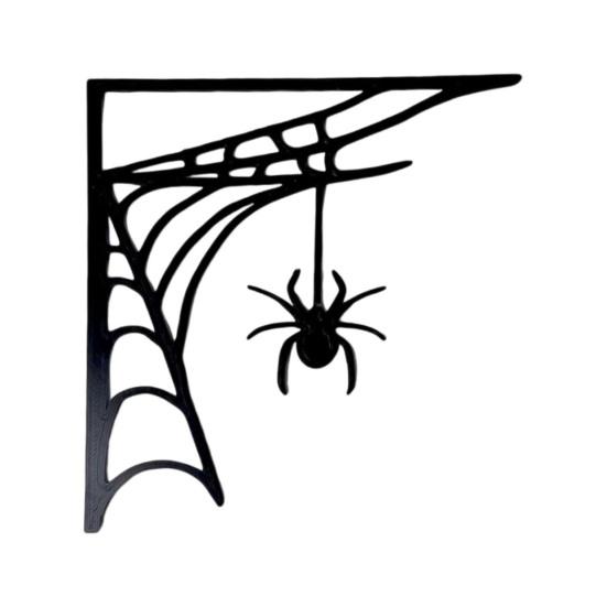 Хэллоуин паутина дверная рама украшения деревенский деревянный черный паук паутина дверной угловой знак домашний офис передняя дверь Топпер няня орнамент