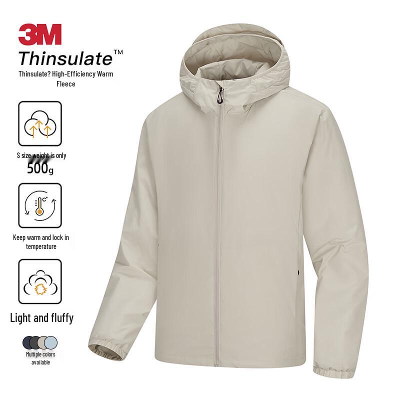 MEDE3M Men's Thinsulate Lightweight Hooded Winter Puffer Jacket