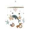 Войлочная animal mobile для кроватки, подвесное украшение, игрушка на кроватку и коляску, погремушка для кроватки, развивающая координацию глаз-рука