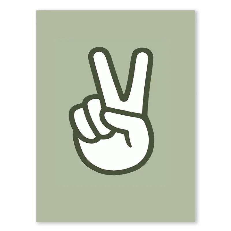 T's Cool To By Smiley Gallery Wall Art Biehl Smiley Alphabet Poster Green Sage Game Canvas Painter Residence Bedroom Decoration