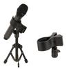 Adjustable Microphones Holder Stand Clip with Strong Spring Clamp and Foam Protections for Home Studios and Stages