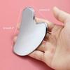 Stainless Steel Gua Sha Facial Tools Skin Massage for Body Eyes Neck Massager with Travel Pouch Skin Care Tools