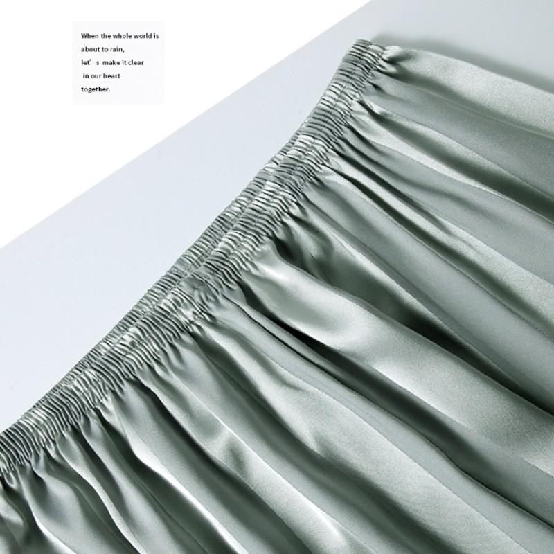 Весна и осень, тонкие шелковые мужские пижамы с длинными рукавами, имитация шелка, брюки большого размера с длинными рукавами, пижамы, летняя домашняя одежда