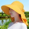 Shawl Sun Hat UV Protection Women's Ponytail Hat Fashion Shawl Mask  Autumn