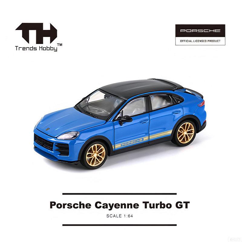 TH 1:64 Porsche Cayenne Turbo GT SUV Diecast Model Car Alloy Simulation Vehicle Model Adult Collection Model Series
