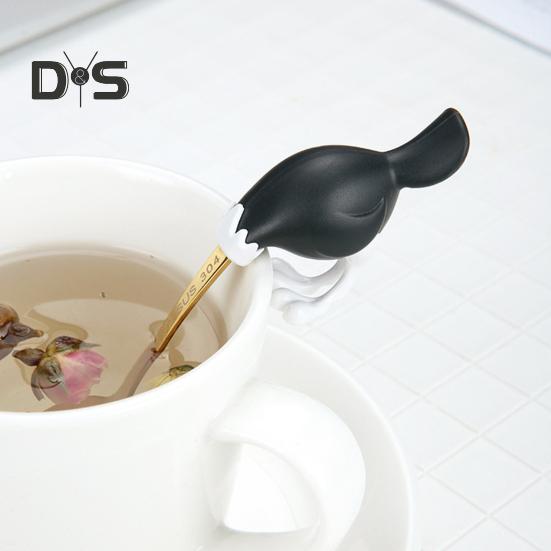 2 шт. ложки для смешивания с яркой отделкой, удобная ручка, прочные ложки для перемешивания кофе, чая из нержавеющей стали