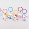 Милый брелок-подвеска Sanrio с кошкой: Мультяшный брелок-подвеска в виде девичьего сердца, идеальный маленький подарок для пар